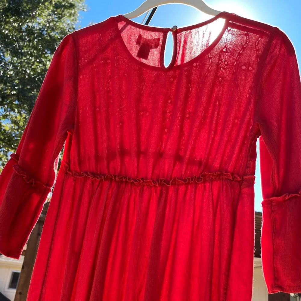 🔥 SALE Girl’s Orange Bohemian Dress | XL 14
